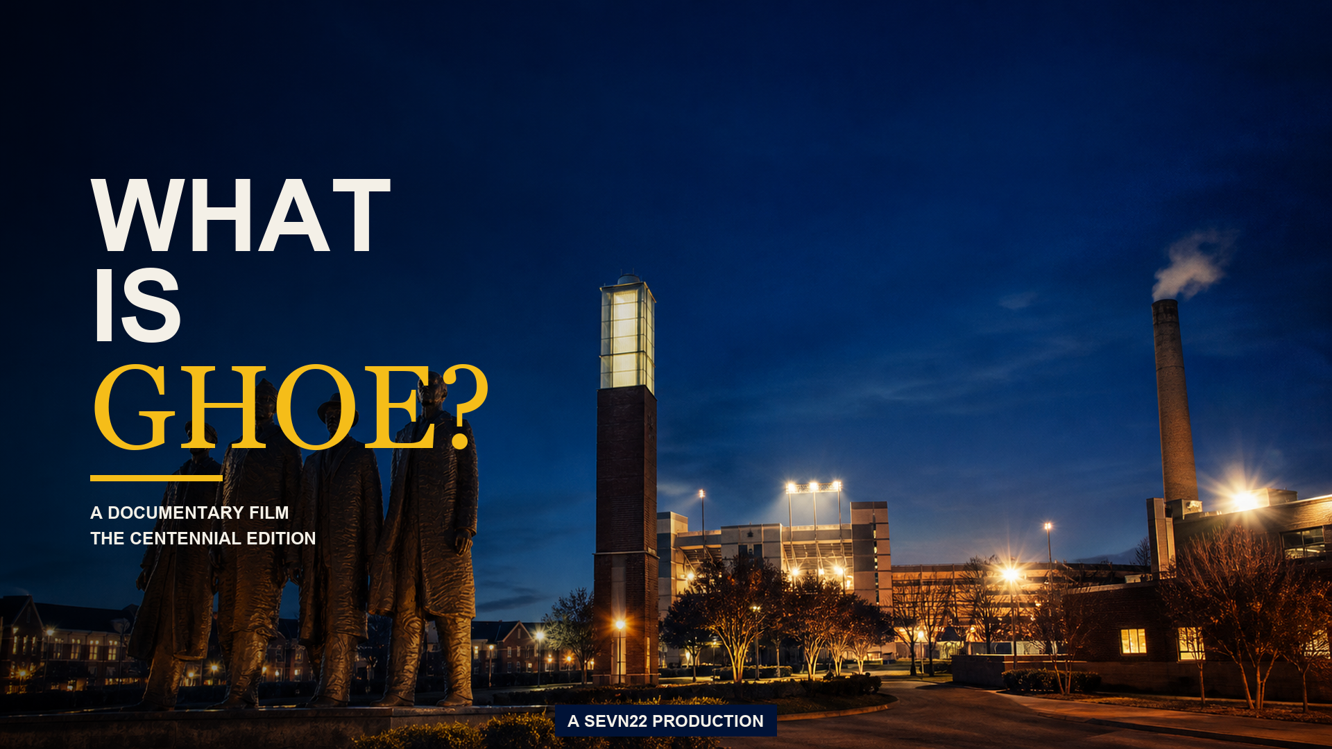 What Is GHOE? film title card